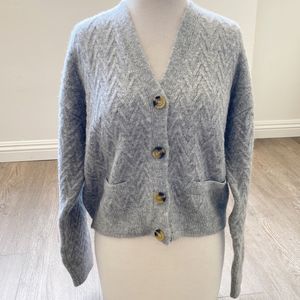 Zara Chunky Cable Knit Cardigan
